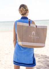 White Cabana Life Logo Jute Bag