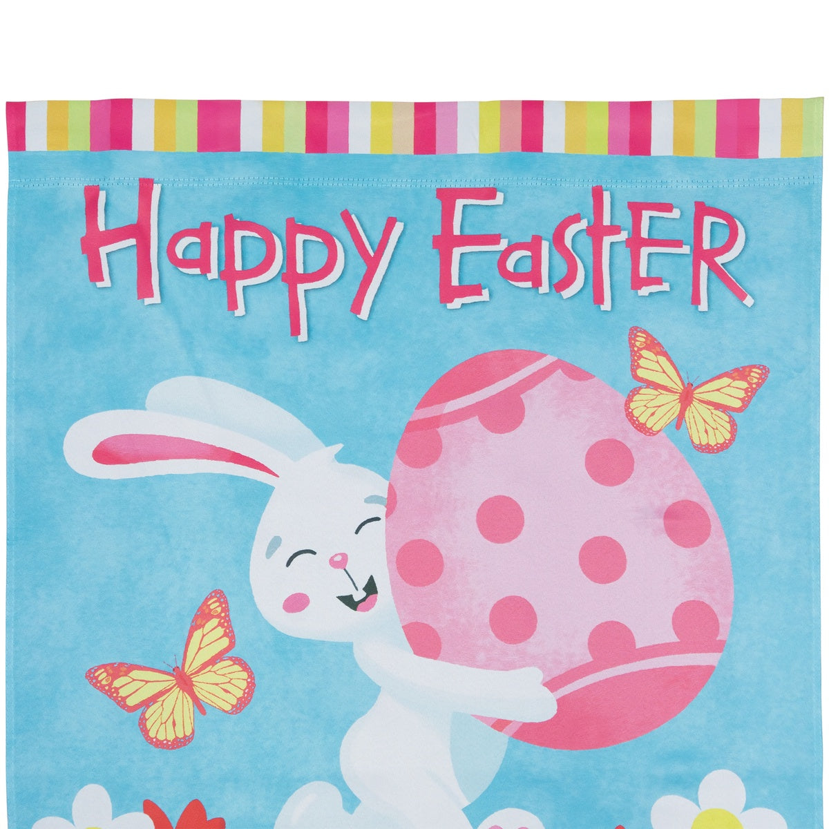  Northlight Happy Easter Bunny With Eggs Outdoor House Flag 28