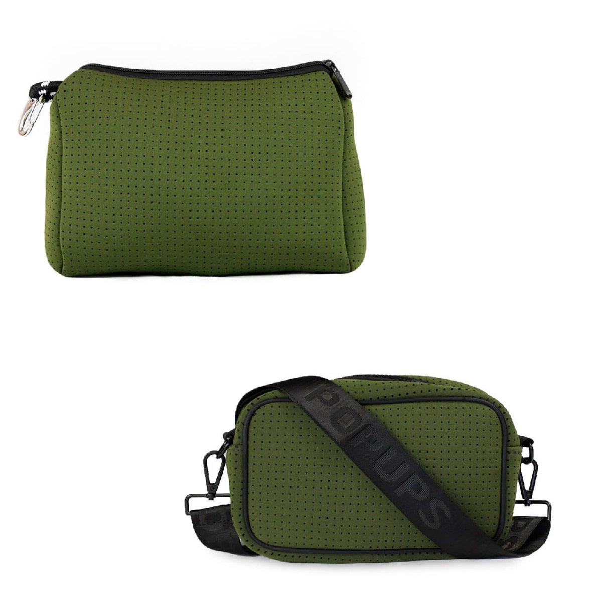  Pop Ups Brand Pouch + Camera Bag - Safari Green - Default Title - Bonton