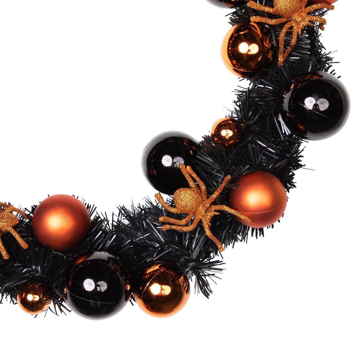  Northlight Spiders and Ornaments Halloween Wreath - 18