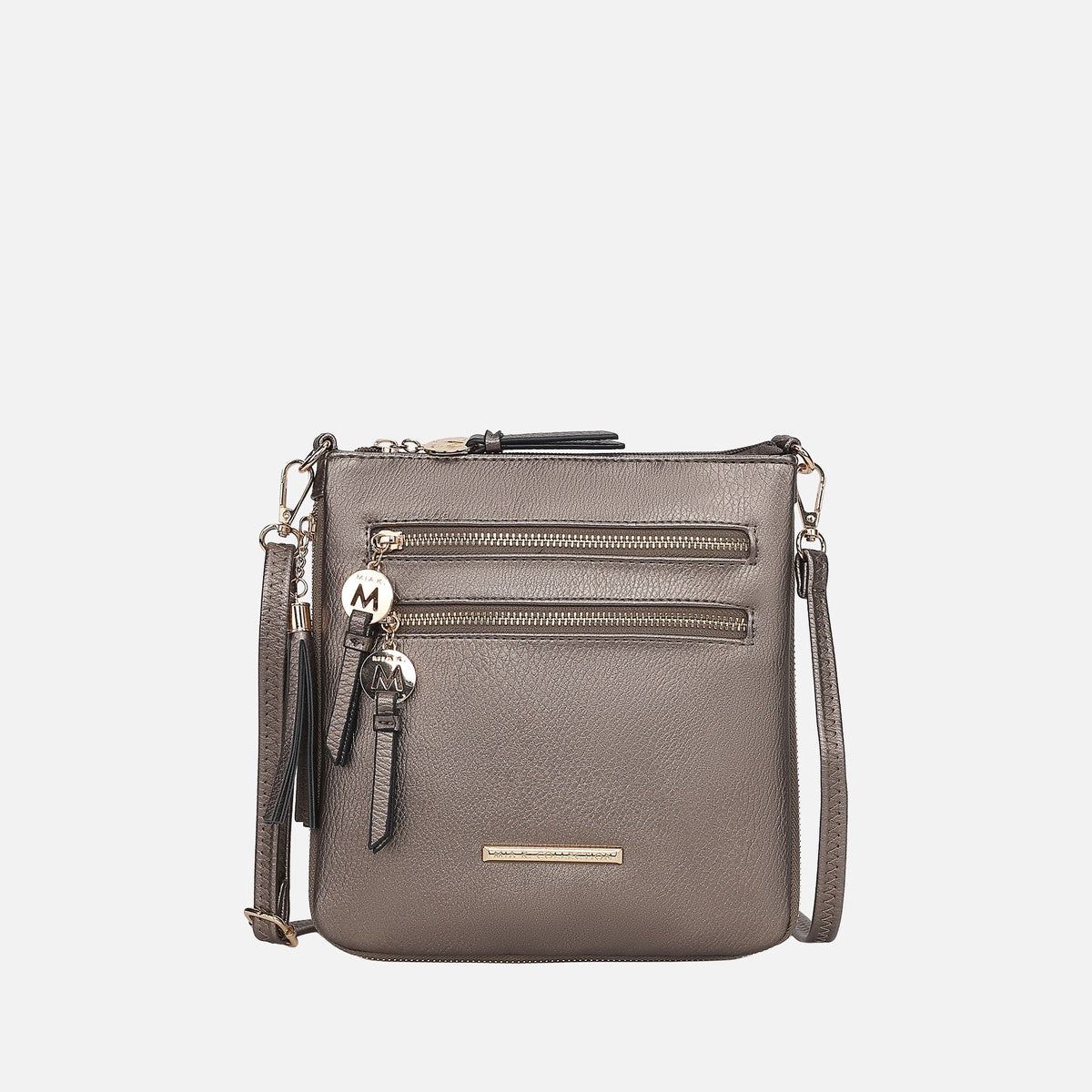  MKF Collection Angelina Expandable Crossbody Bag - Beige - Bonton