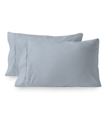 Cotton 400TC Percale Pillowcases Set of 2 Light Blue