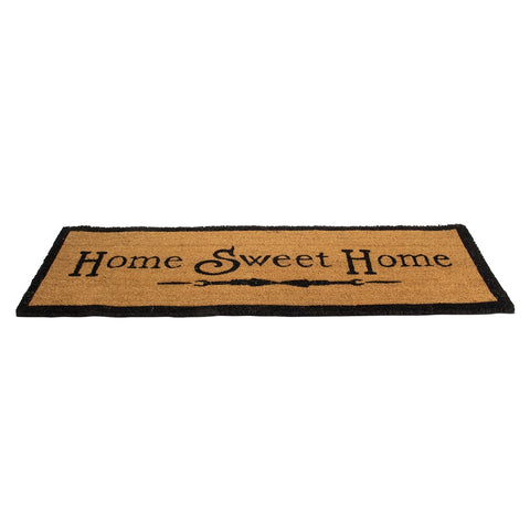 Natural Coir Rectangular "Home Sweet Home" Doormat 16" X 48"