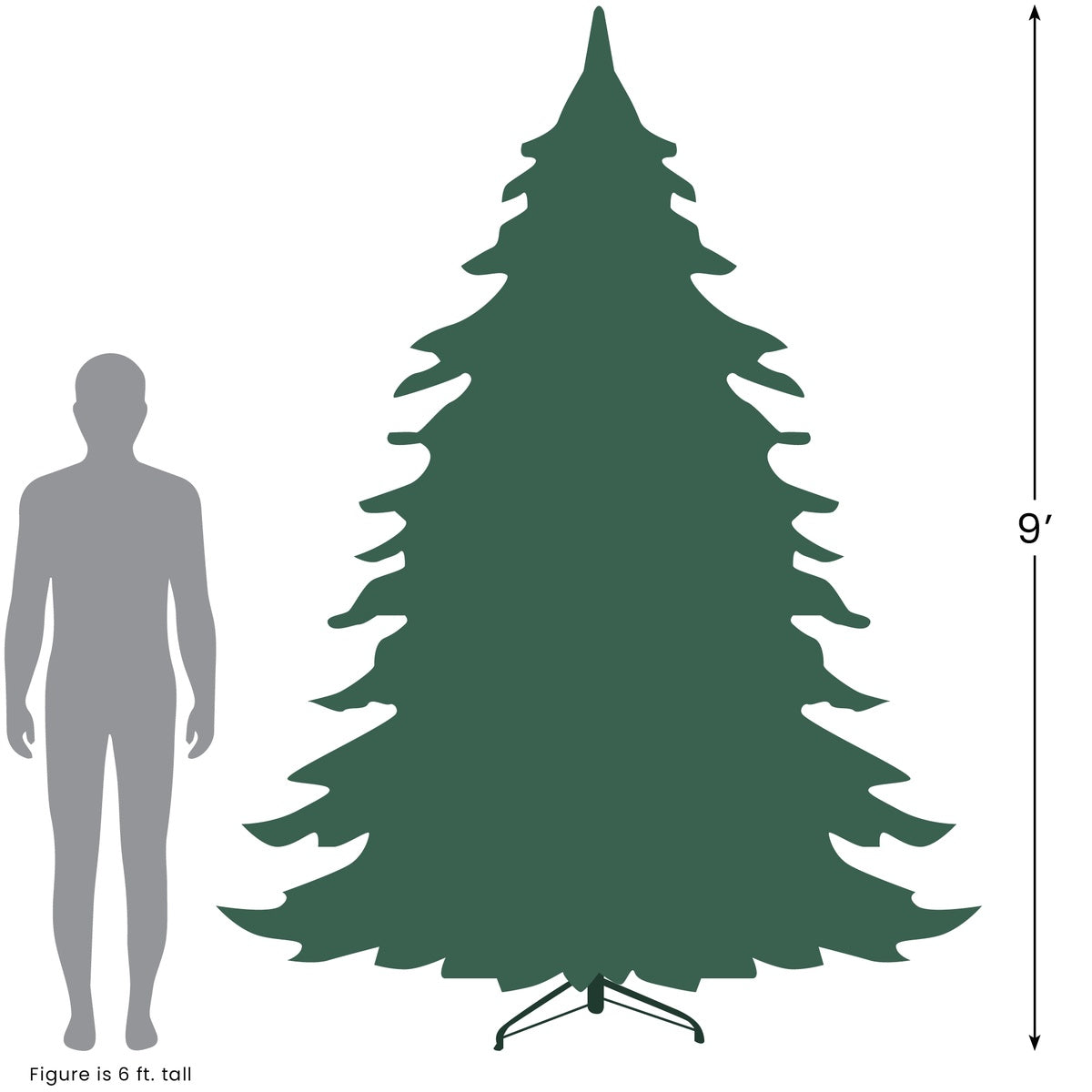  Northlight Real Touch™? Pre-Lit Noble Fir Artificial Christmas Tree - 9' - Dual Color LED Lights - Default Title - Bonton