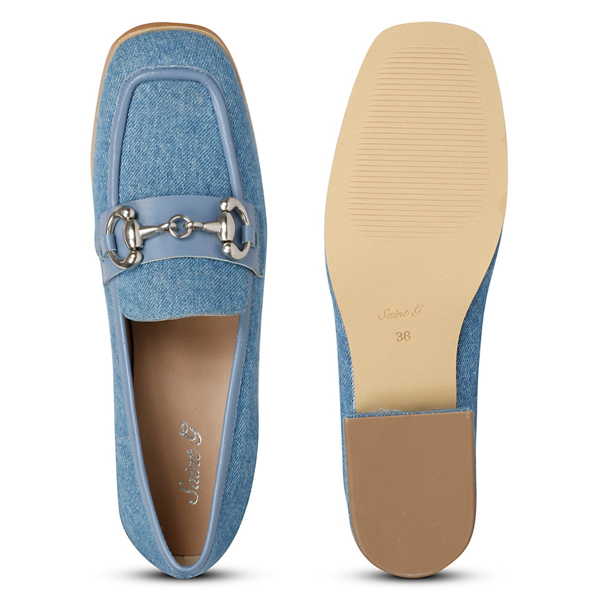  Saint G Jacqueline Denim Loafers - Denim - Bonton