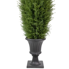 Real Touch™ Artificial Cedar Pine Arborvitae Tree in Urn Style Pot  Unlit - 5'