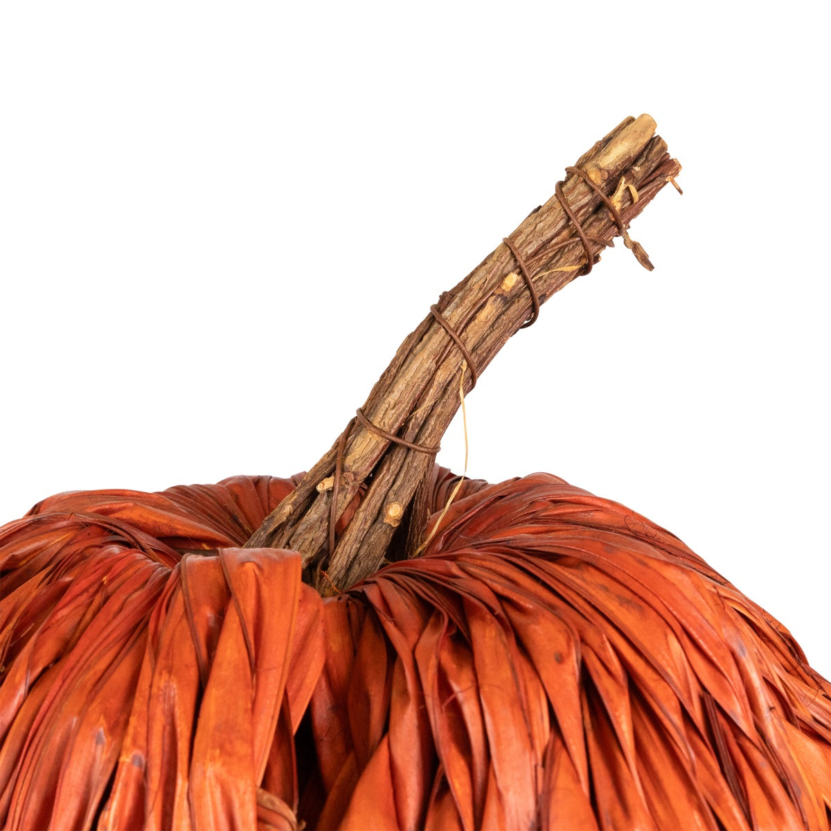  Northlight Autumn Harvest Woven Pumpkin Decoration - 8.5