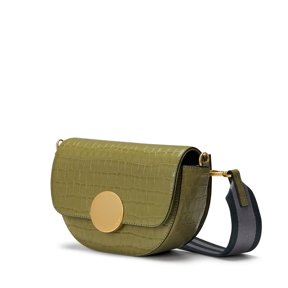  Oryany Lottie Croco  - Small Crossbody - Leaf Olive - Bonton