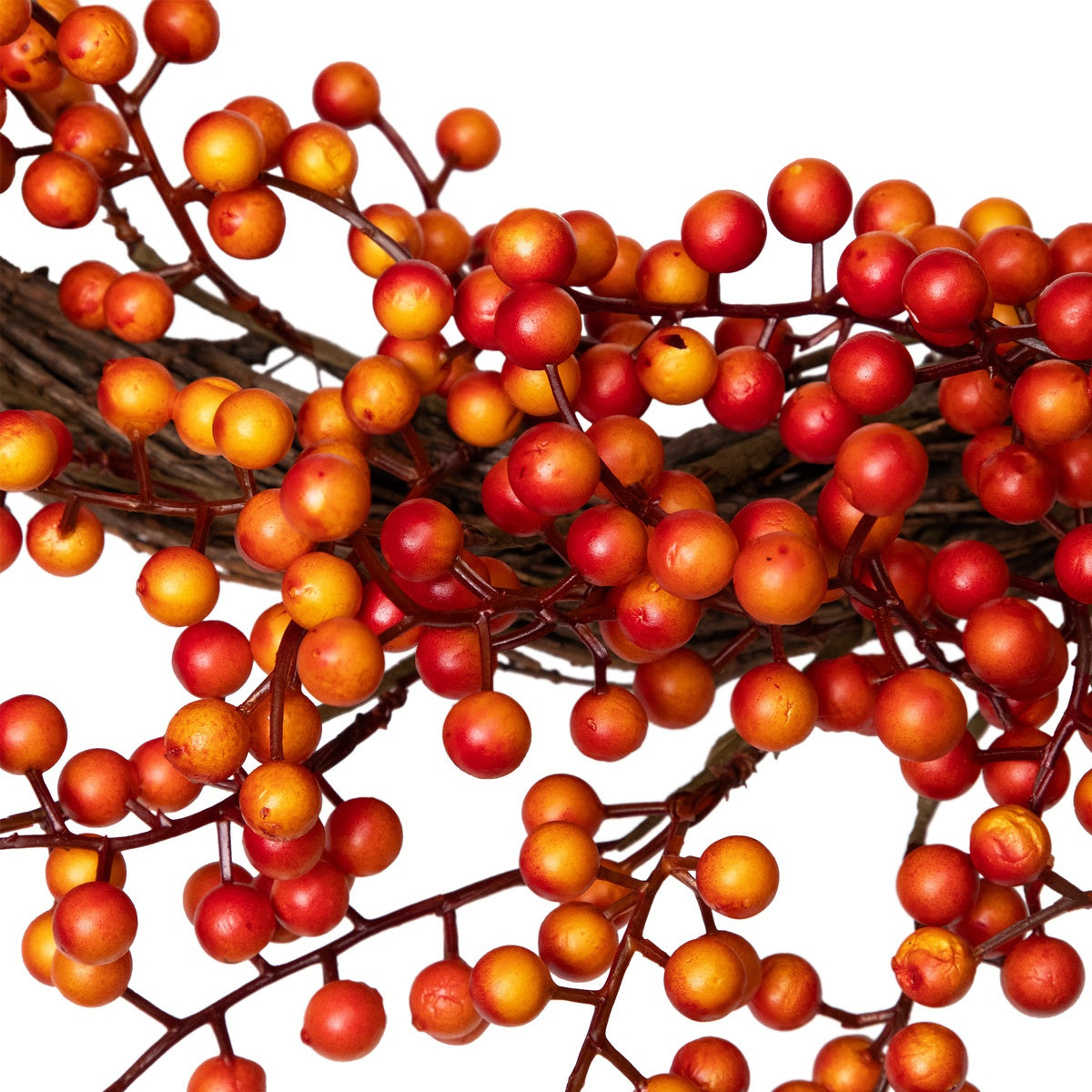  Northlight Artificial Berries Fall Harvest Twig Wreath - 18