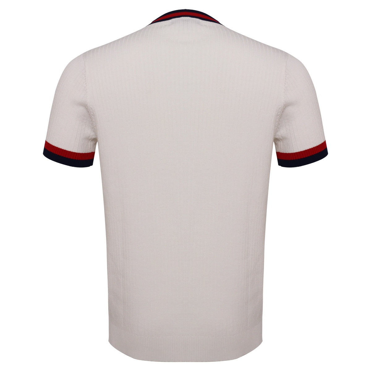  Barocco Elite Contrast Ribbed Tee WHITE - WHITE - Bonton