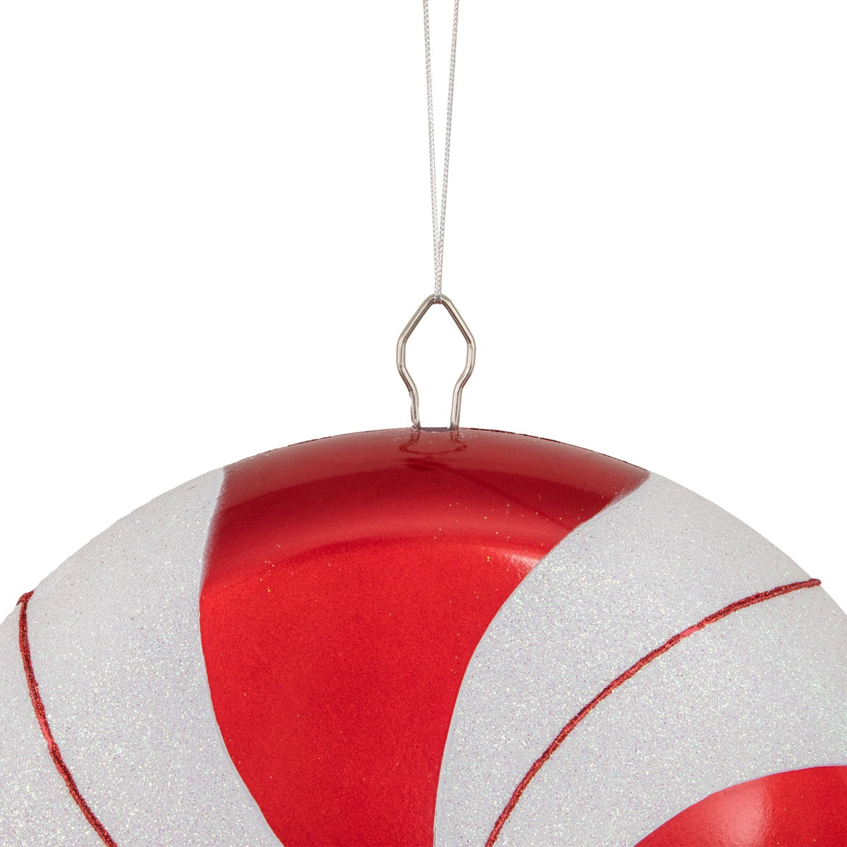  Northlight Peppermint Lollipop With Glitter Shatterproof Commercial Christmas Ornament - 42