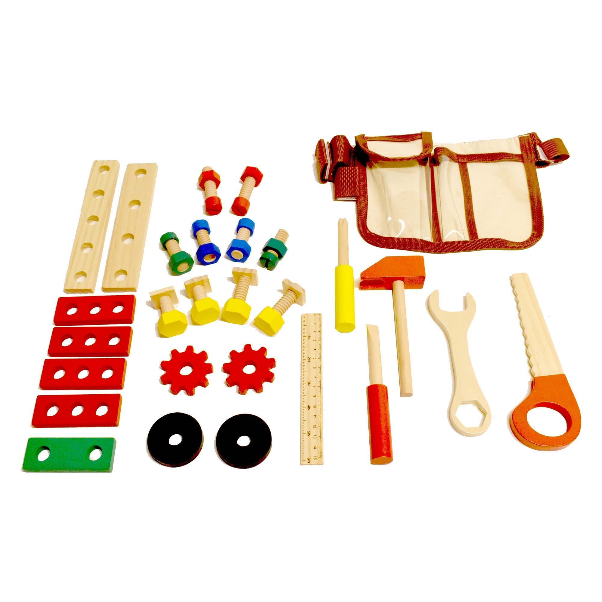 PopOhVer Pretend Play Builder Play Set, 39 Pieces