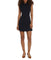 A-Line Mini Dress With Pleats At Neck