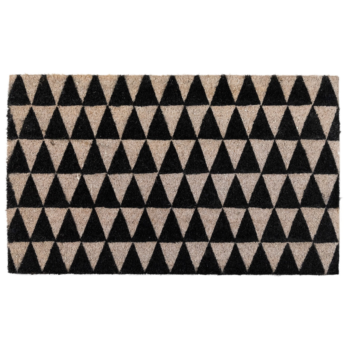  Northlight Black and Gray 3-Dimensional Triangle Print Doormat 17 X 29 - Default Title - Bonton