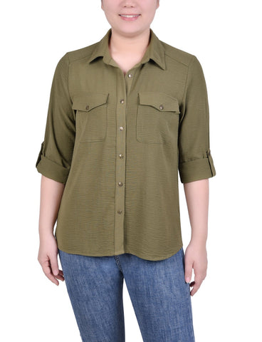 Roll Tab Blouse
