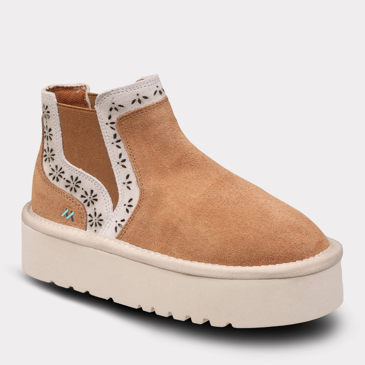  Mykos Antoinette Youth Pull-on Platform Boot - ChestnutWinter White - Bonton