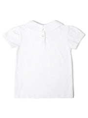 Short Sleeved Peter Pan Collar T-Shirt