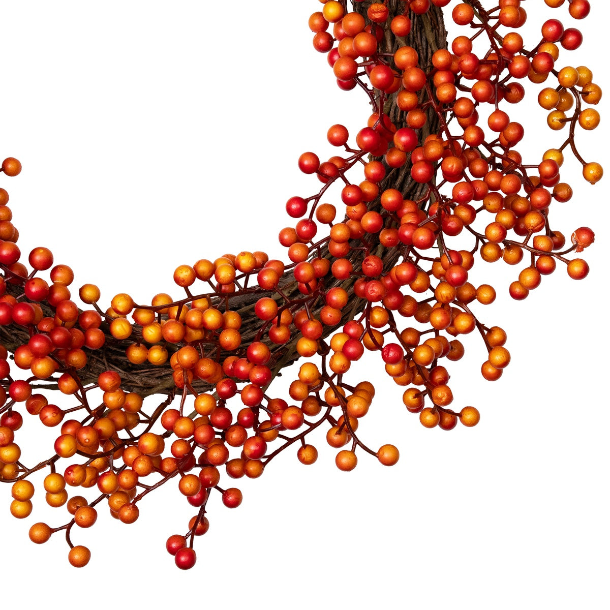  Northlight Artificial Berries Fall Harvest Twig Wreath - 18