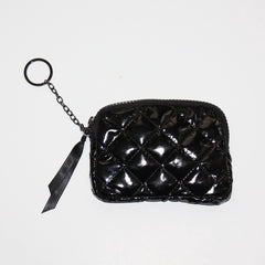 Diamond Key Chain Wallet Glossy Black