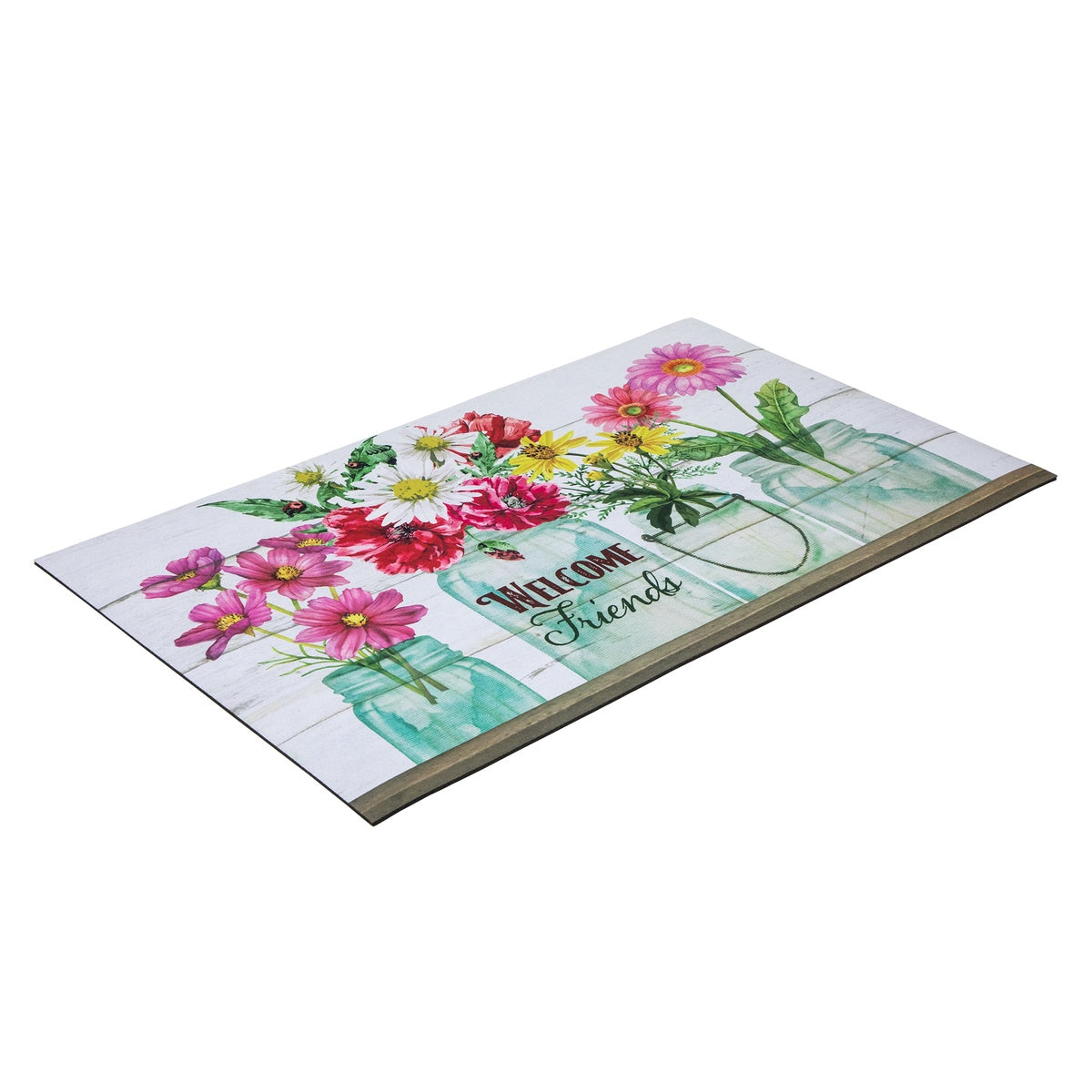  Northlight Welcome Friends Spring Bouquet Doormat 18