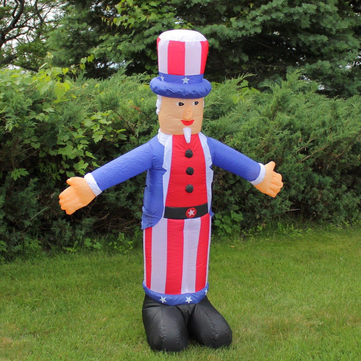  Northlight Lighted Inflatable Uncle Sam Patriotic Outdoor Decoration - 6' - Default Title - Bonton