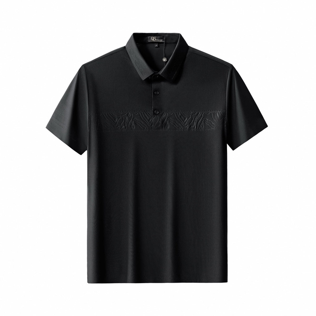  Barocco Shadowline Tech Polo BLACK - BLACK - Bonton