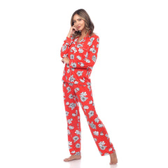 Women's Long Sleeve Floral Pajama Set