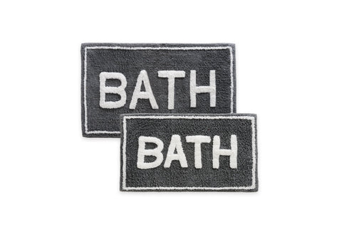 St Maryâ€™s 2 Piece 100% Cotton Tufted Bath Rug Set With Latex Backing