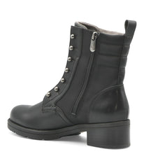 Davide Lug Bootie Black-Sn