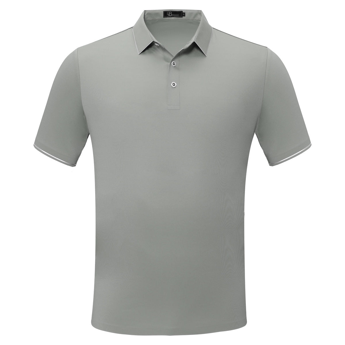  Barocco Simple Sophistication Polo LIGHT GREY - LIGHT GREY - Bonton