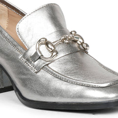 Vera Metallic - Heeled Loafers