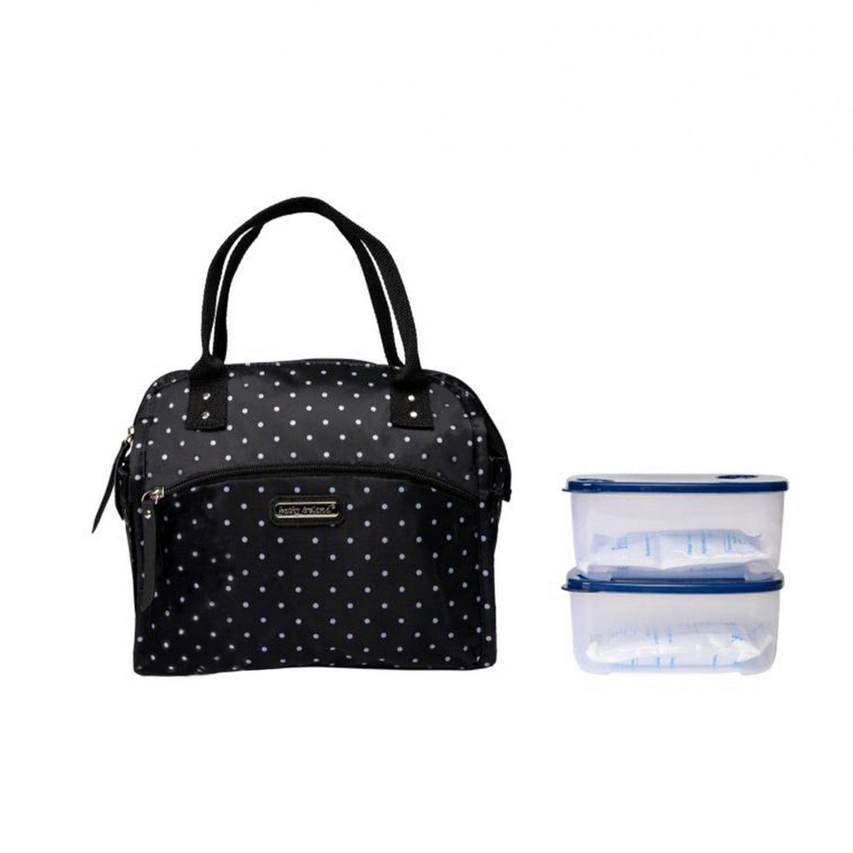  Kathy Ireland Kathy Ireland Leah Wide Mouth Lunch Tote - Black - Bonton