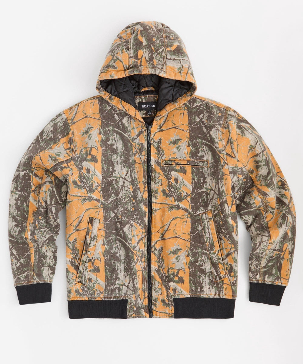  Reason Clothing Workwear Hooded Jacket - MULTI - Bonton