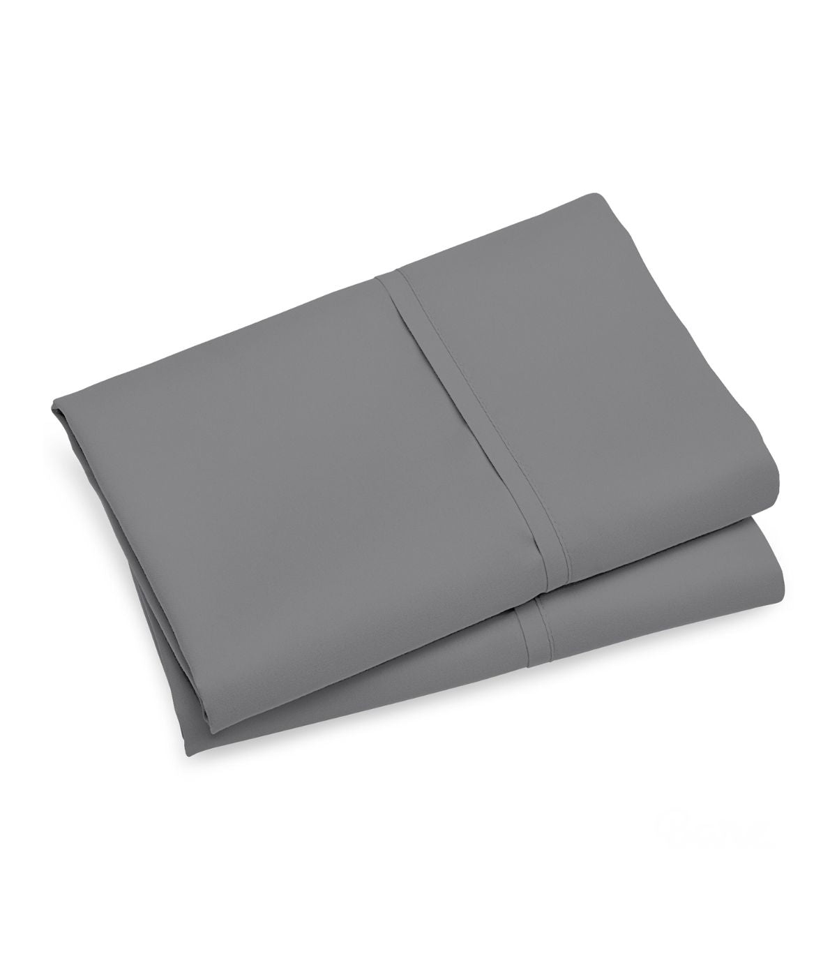  Purity Home Cotton 400 Thread Count Percale Pillowcases Set of 2 Dark Gray - Dark Gray - Bonton