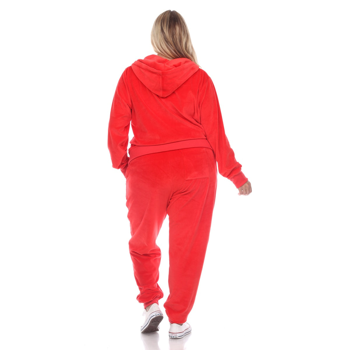  White Mark Plus Size 2 Piece Velour Tracksuit Set - 3X - Bonton