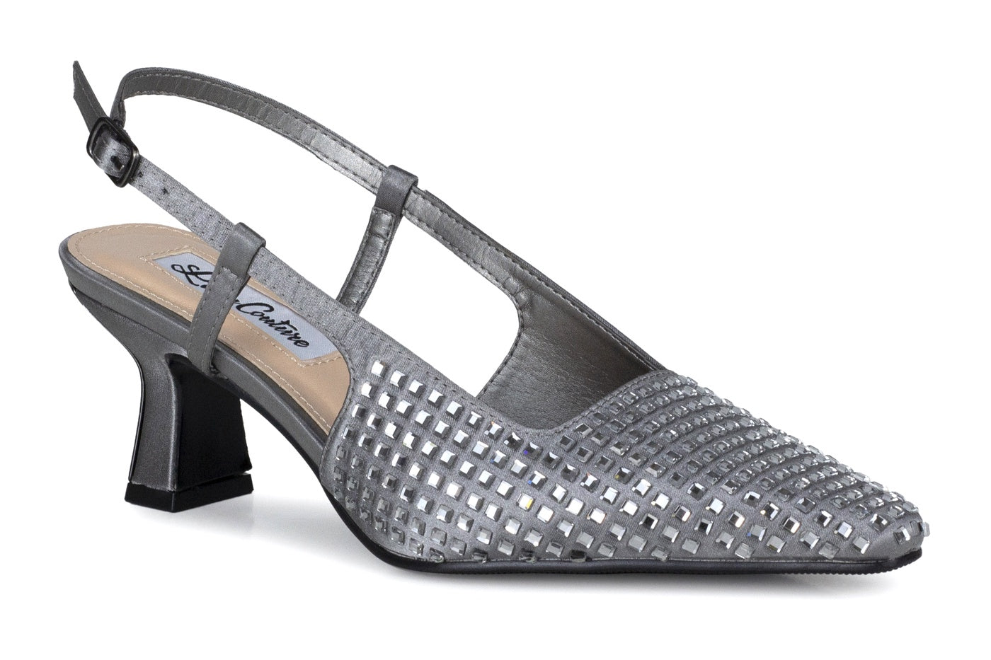  Lady Couture Shana Slingback Pump - Pewter - Bonton