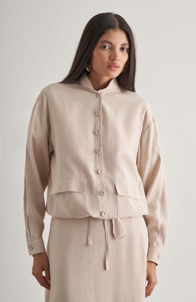  Mizalle Mizalle Women's Jacket - Stone - Bonton