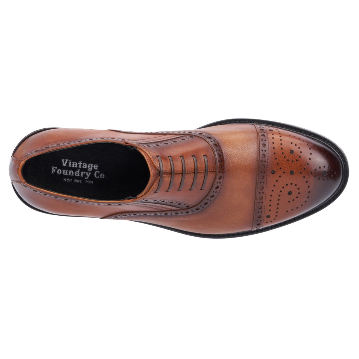  Vintage Foundry Co. Vintage Foundry Co. Men's Cosmio Dress Oxfords - COGNAC - Bonton