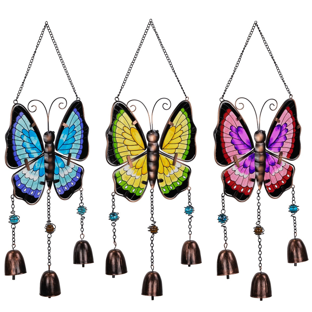  Northlight Metal Butterfly Outdoor Garden Suncatcher Windchimes - 21