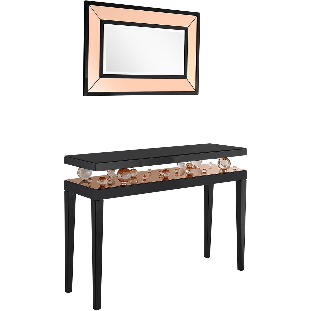  Gelenau Wall Mirror and Console Table - Mirror - Bonton