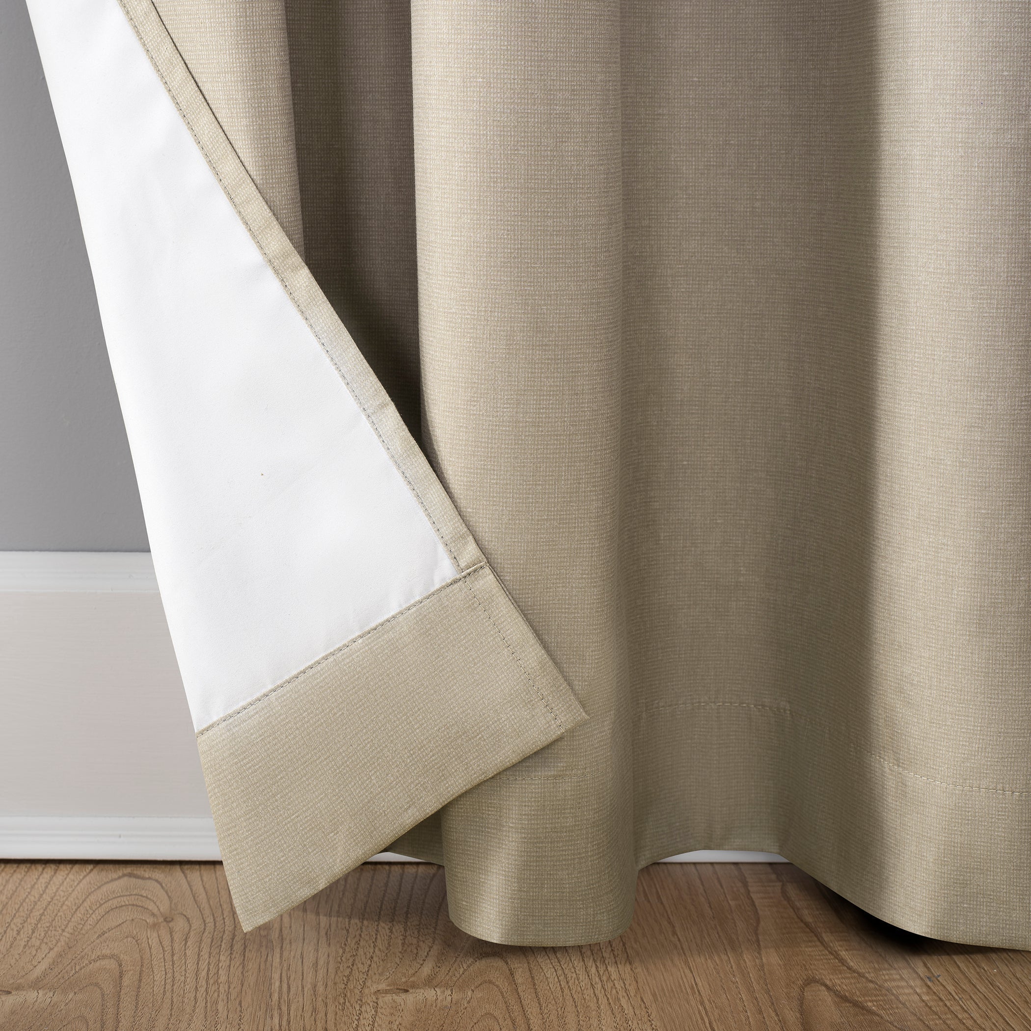  Sun Zero Harner Thermal Insulated 100% Blackout Grommet Curtain Panel - White - Bonton