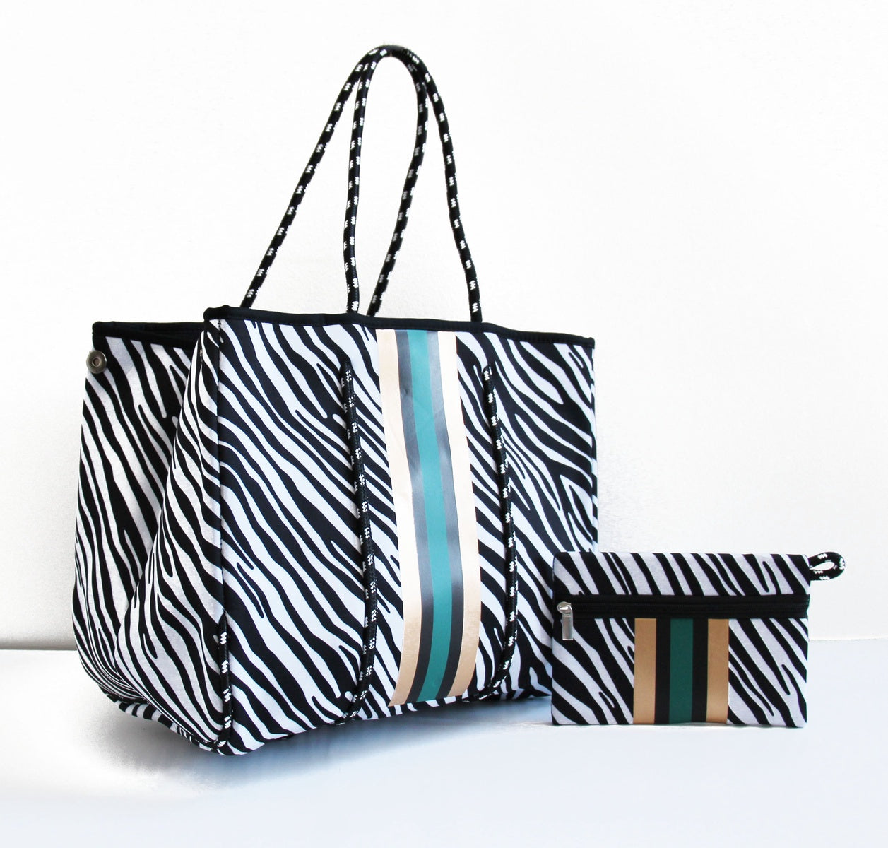  Lemonbella The Marin Tote Zebra - Default Title - Bonton