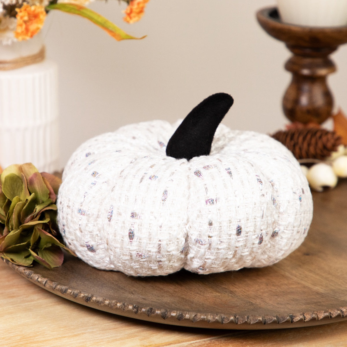  Northlight Knitted Fall Harvest Pumpkin - 7