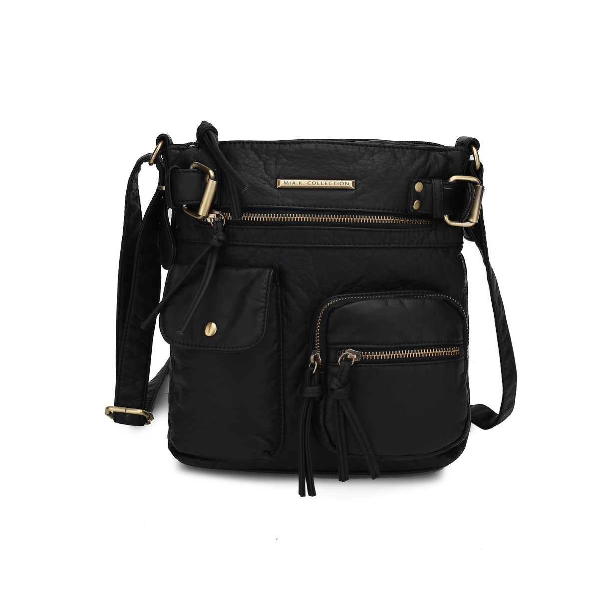  MKF Collection Vintage Stiella Crossbody Bag - Black - Bonton
