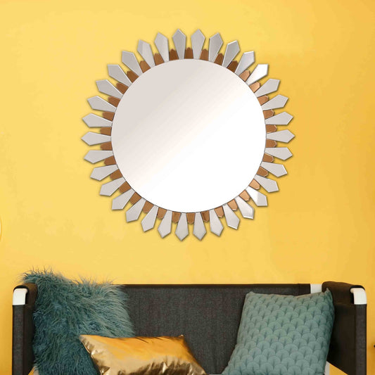 Flower Petal Accent Mirror