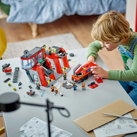 LEGO® City Fire Station With Fire Truck Playset 60414