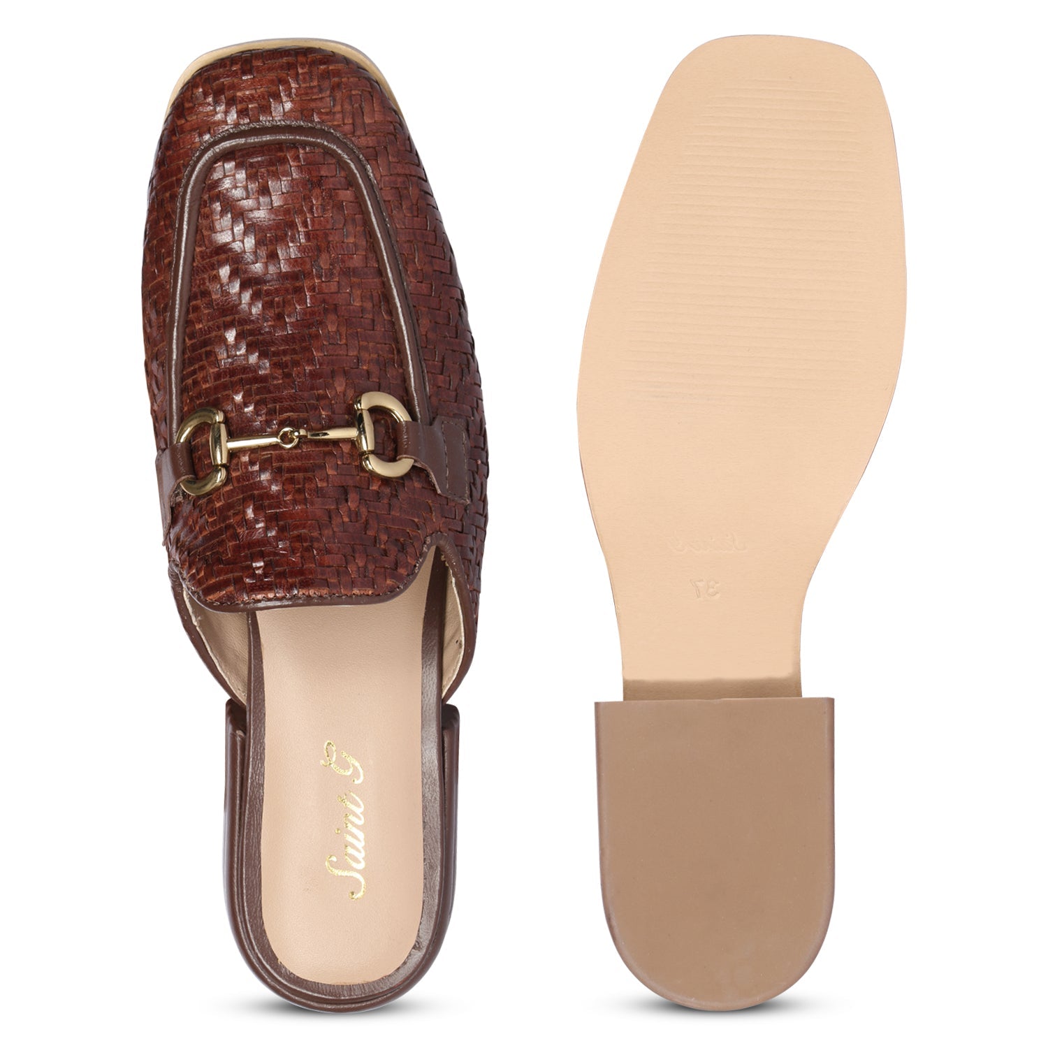  Saint G Izaan - Heeled Mule - Mahogany - Bonton