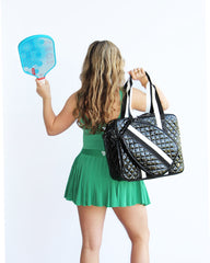 Judy Quilted Pickleball Tote Competitive Black