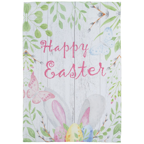 Happy Easter Bunny Ears Outdoor House Flag 28" X 40"
