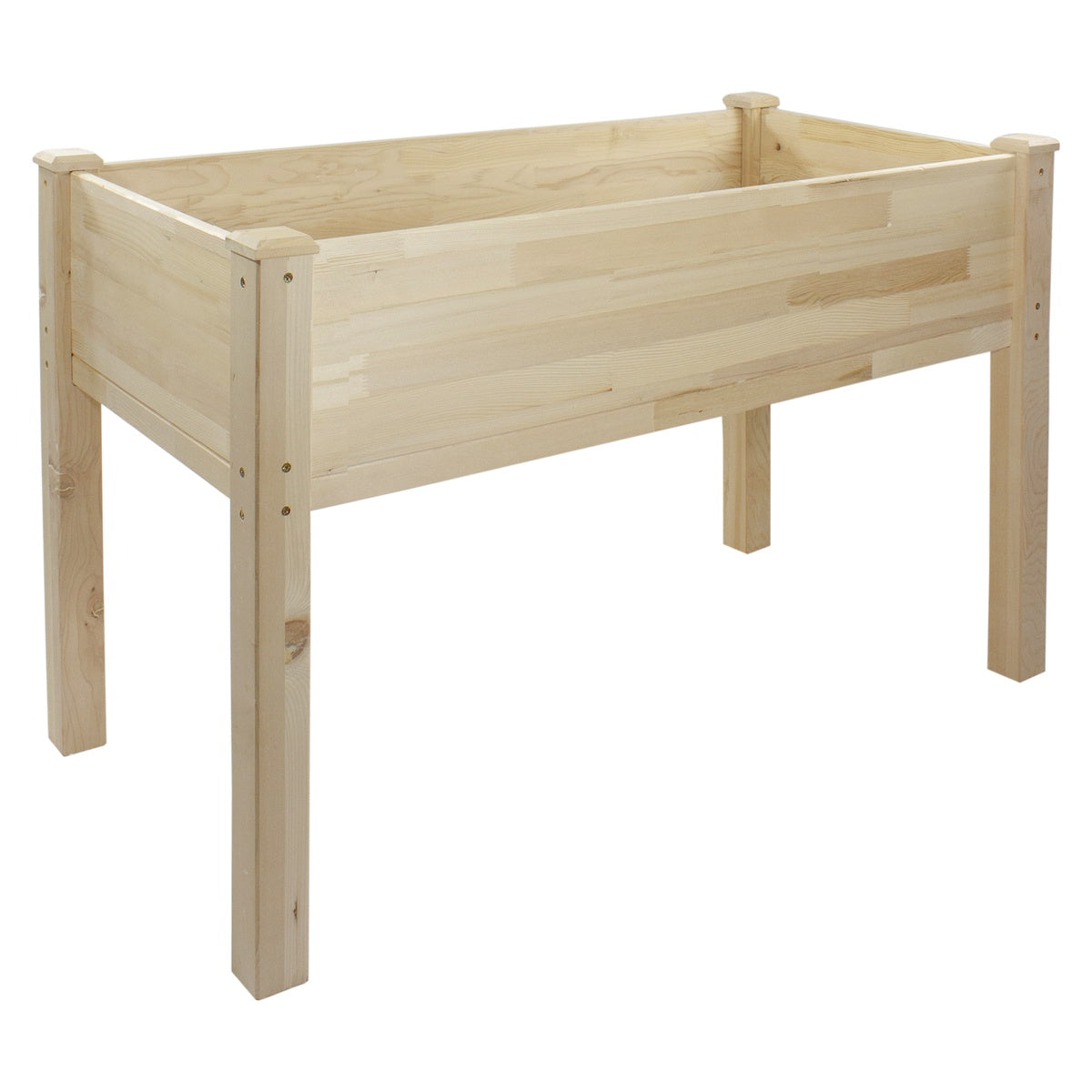  Northlight 4ft Natural Wood Raised Garden Bed Planter Box With Liner - Natural - Bonton